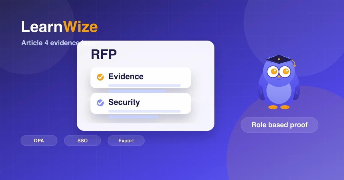 Procurement RFP checklist for evaluating an AI literacy platform