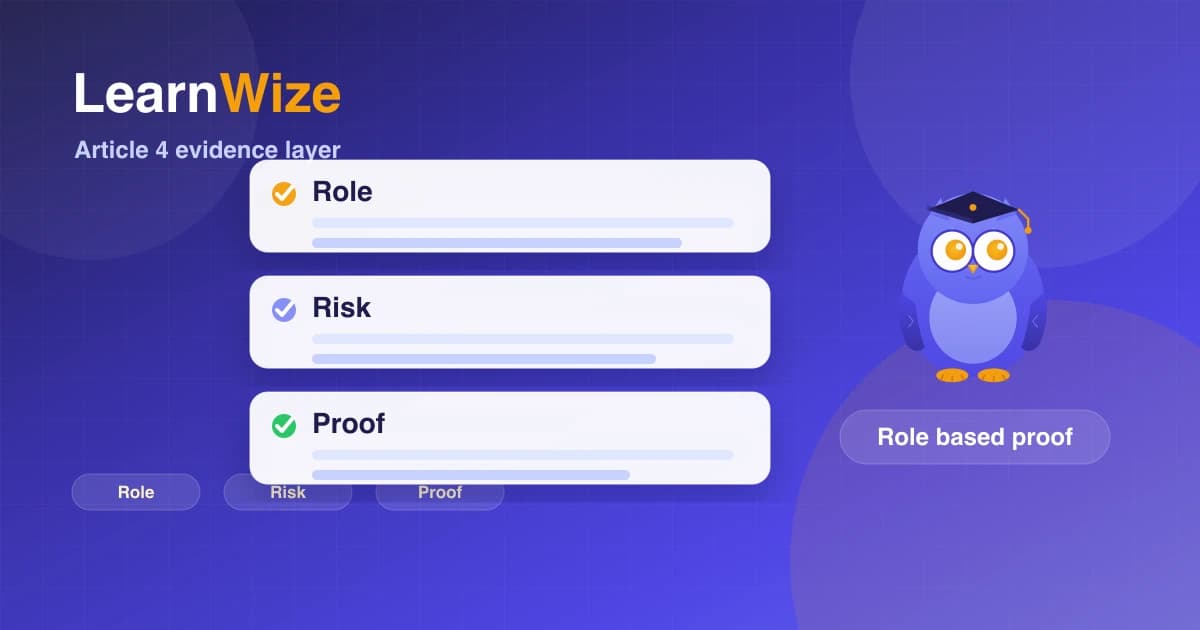 Evidence checklist for comparing AI literacy training vendors